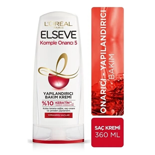 L’Oréal Paris Elseve, Yapılandırıcı, Saç Bakım Kremi - 360 ml