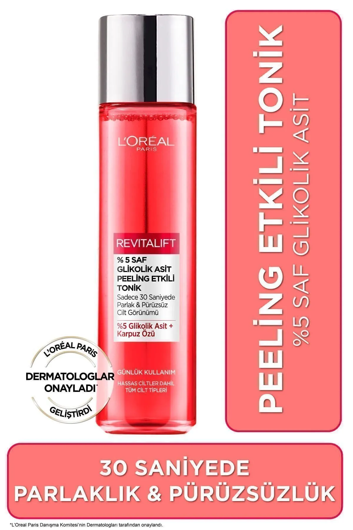 L’Oréal Paris, Revitalift %5 Saf Glikolik Asit, Peeling Etkili Tonik - 180 ml