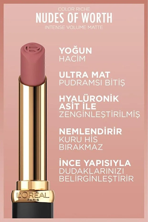 L’oreal Paris, Color Riche, Intense Volume Matte Ruj - 601 Worth It