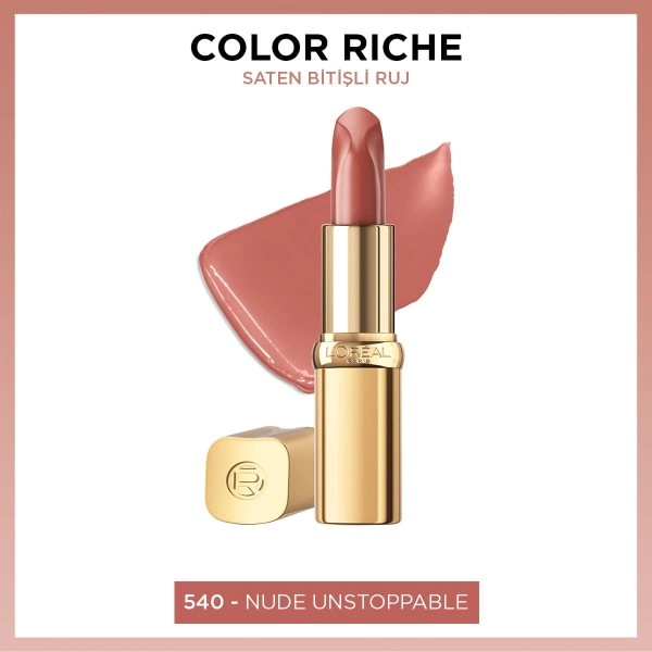 L’oreal Paris, Color Riche Saten Bitişli Ruj - 540 Nude Unstoppable