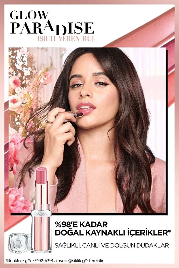 L’Oreal Paris, Glow Paradise, Balm in lipstick, Işıltı Veren Ruj - 642 Beige Eden Sheer