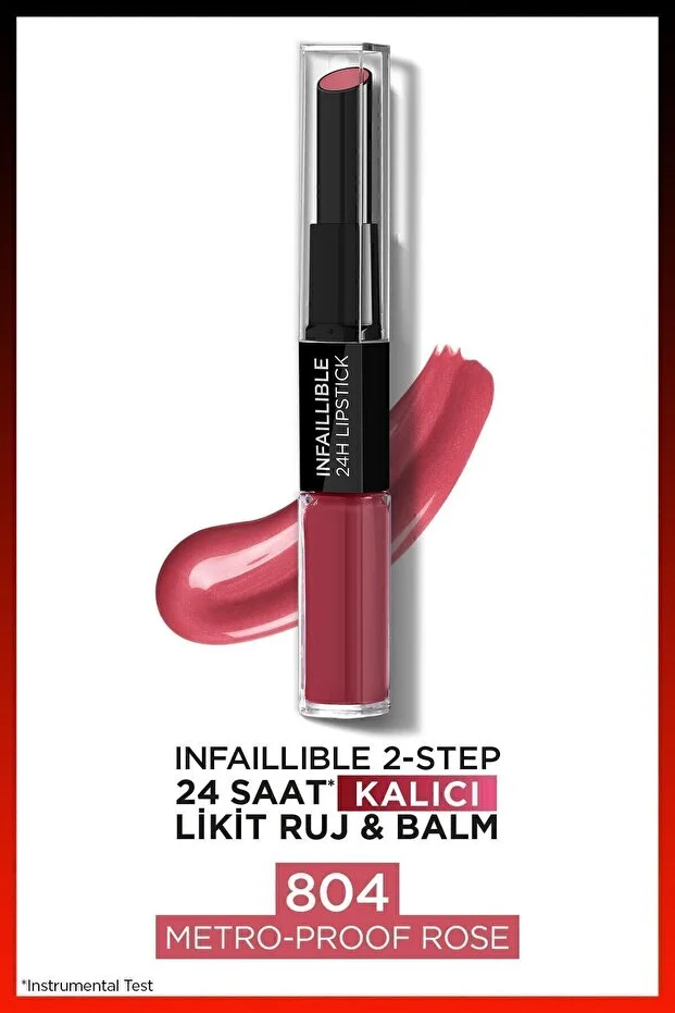 L’Oreal Paris, Infaillible 2-step, 24 Saat Kalıcı, Likit Ruj & Balm - 312 Incessant Russet