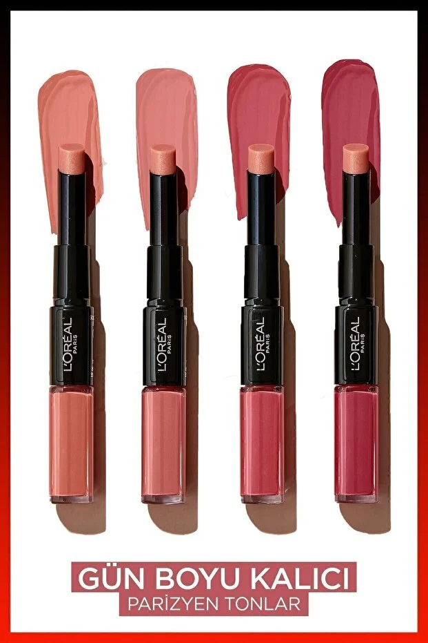L’Oreal Paris, Infaillible 2-step, 24 Saat Kalıcı, Likit Ruj & Balm - 312 Incessant Russet