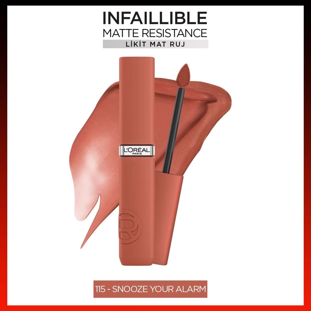 L’Oreal Paris, Infaillible Matte, Resistance Likit Mat Ruj - 115 Snooze Your Alarm