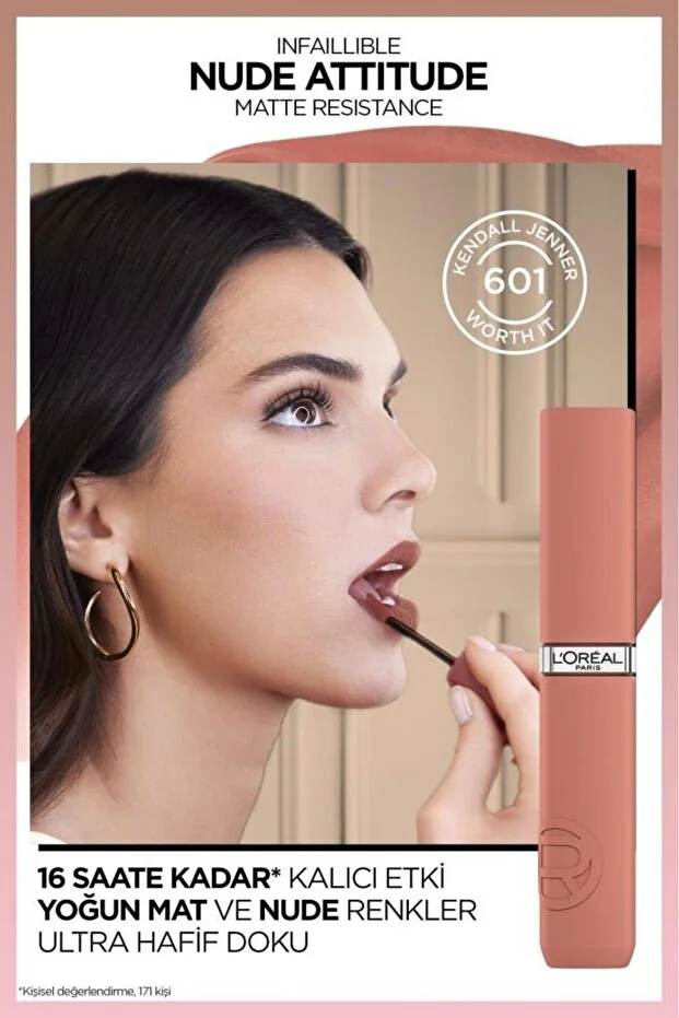 L’Oreal Paris, Infaillible Matte, Resistance Likit Mat Ruj - 635 Worth It (Medium)