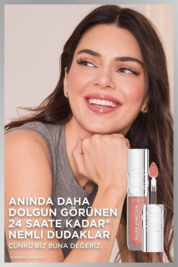 L’Oreal Paris, Plump Ambition Hyaluron, Lip Oil, Besleyici ve Nemlendirici, Dudak Parlatıcısı - 601 Worth It