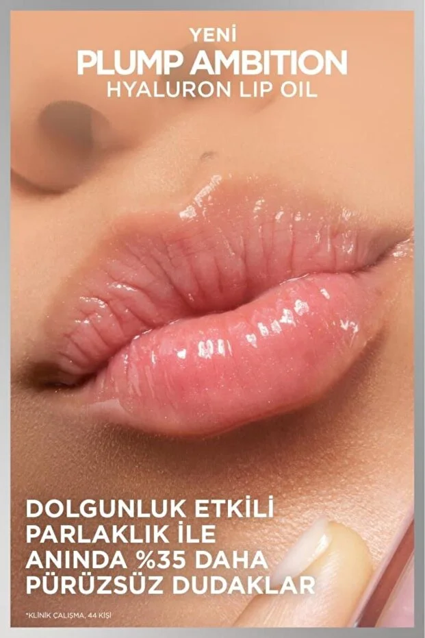 L’Oreal Paris, Plump Ambition Hyaluron, Lip Oil, Besleyici ve Nemlendirici, Dudak Parlatıcısı - 601 Worth It