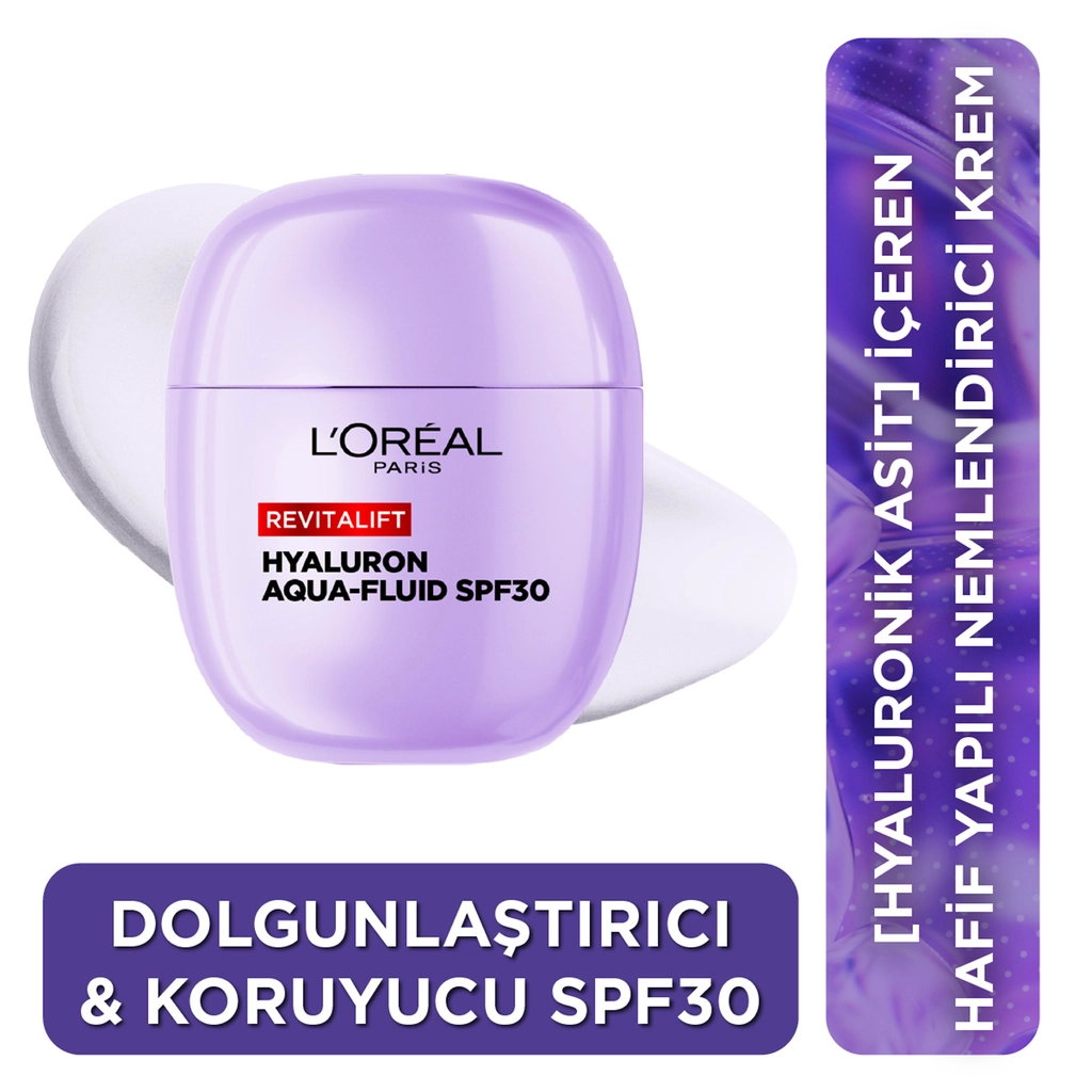 L’Oreal Paris, Revitalift, Hyaluronik Asit, SPF30 Korumalı, Nemlendirici Yüz Kremi - 40 ml