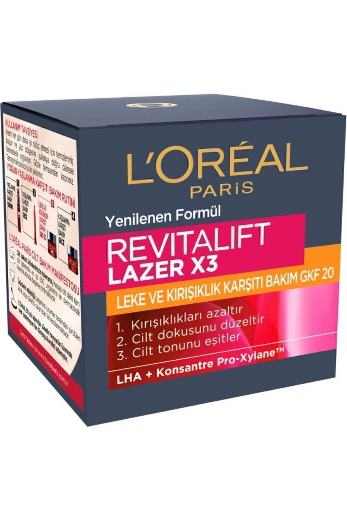 L’Oreal Paris, Revitalift Lazer X3, Leke ve Kırışıklık Karşıtı, Bakım Kremi - 50 ml