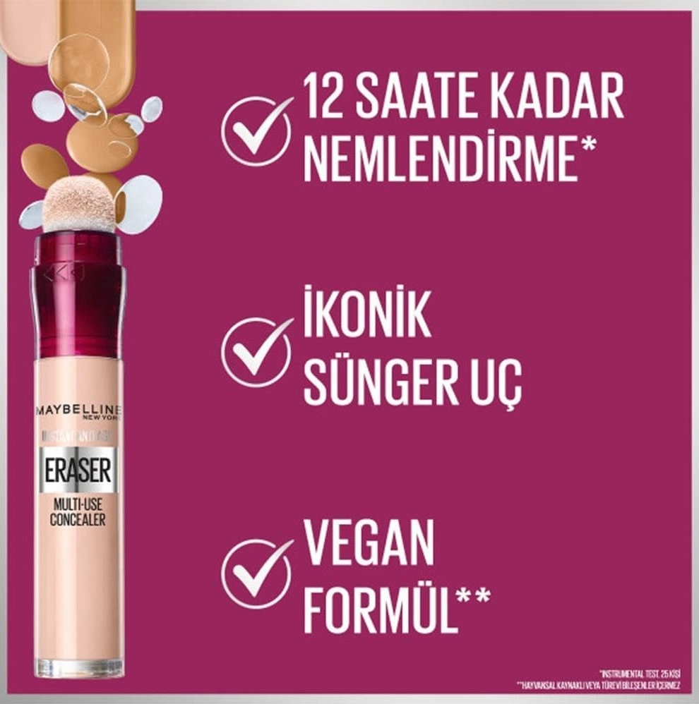 Maybelline New York, Instant Anti Age Eraser Kapatıcı, 00 Ivory & Mini, Super Stay Matte Ink Likit Mat Ruj, 20 Pioneer, Makyaj Seti