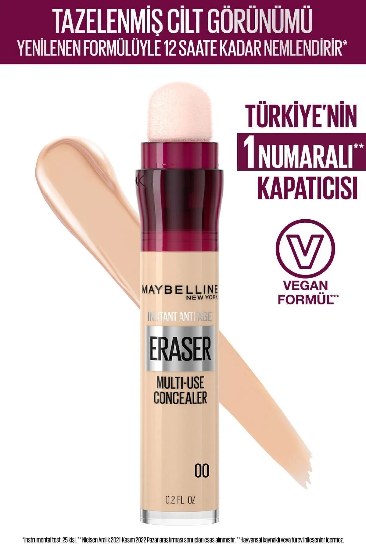 Maybelline New York, Instant Anti Age Eraser Kapatıcı - 00 Ivory