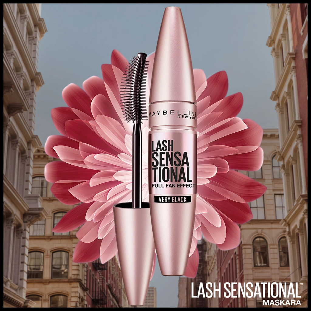 Maybelline New York, Lash Sensational, Yelpaze Etkili Maskara - Siyah