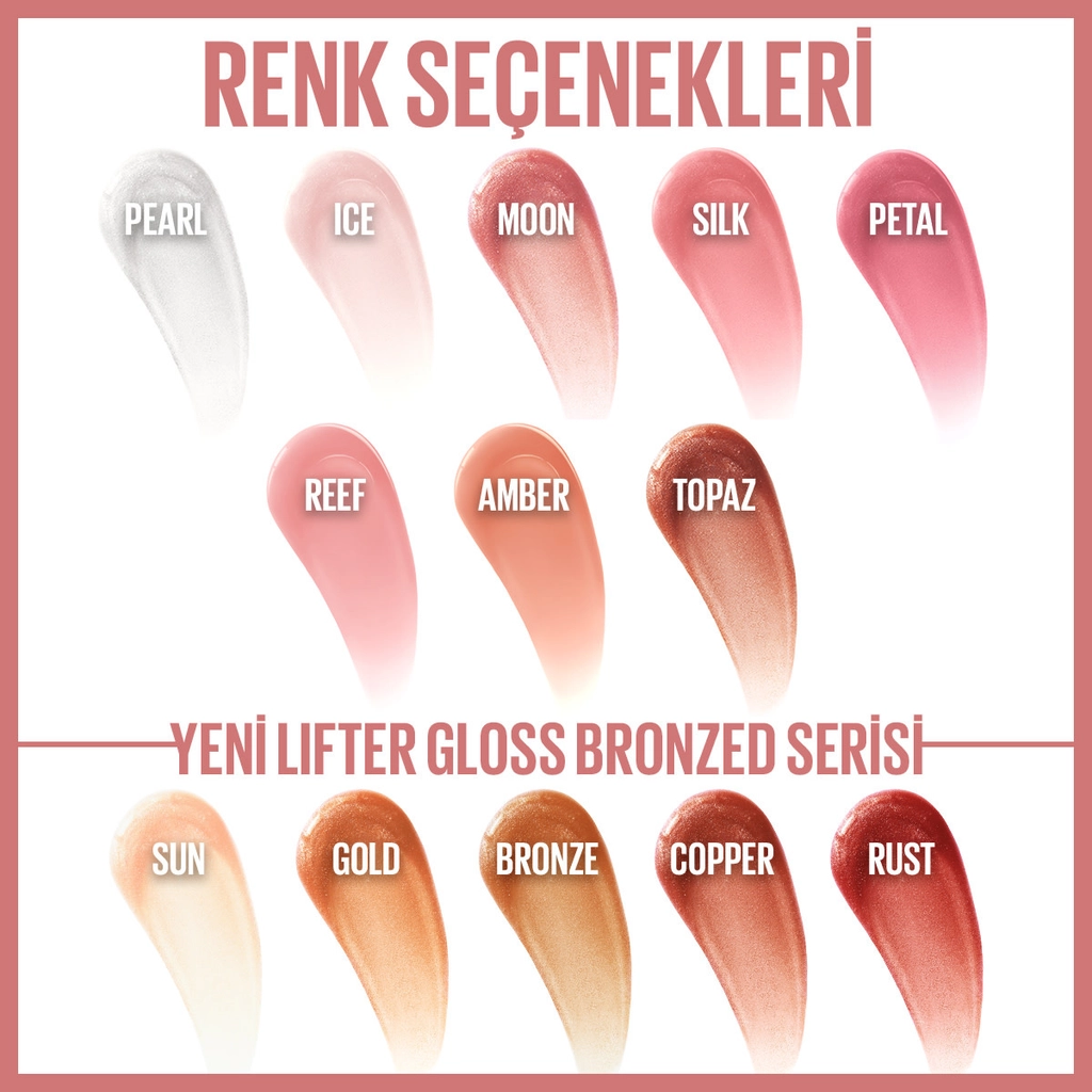 Maybelline New York, Lifter Gloss Nemlendirici Dudak Parlatıcısı - 009 Topaz