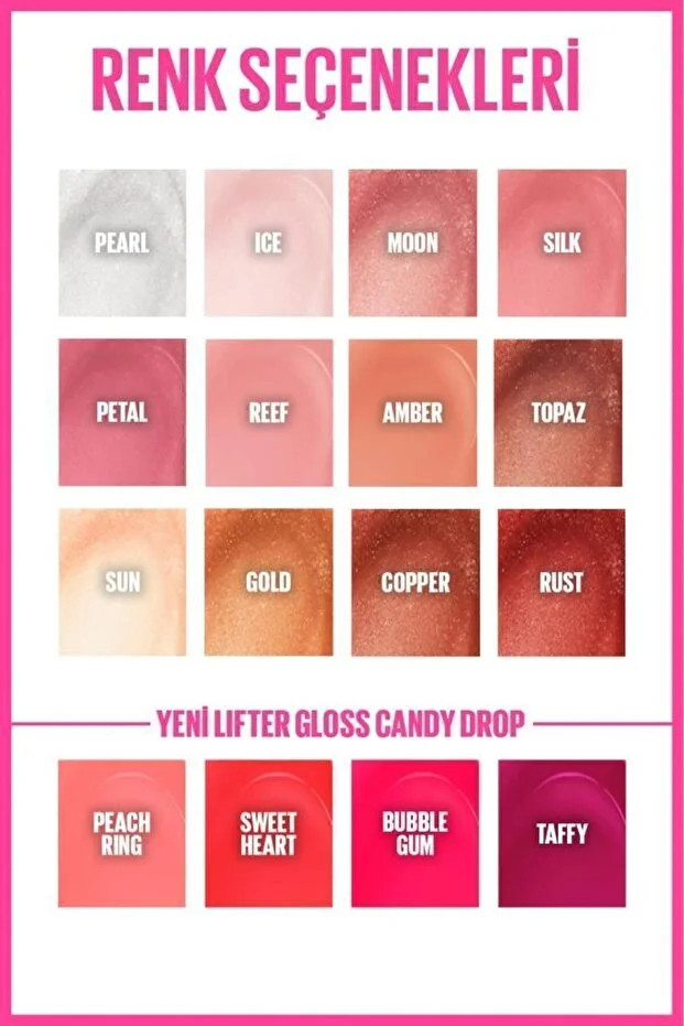 Maybelline New York, Lifter Gloss Nemlendirici Dudak Parlatıcısı - 23 Sweetheart