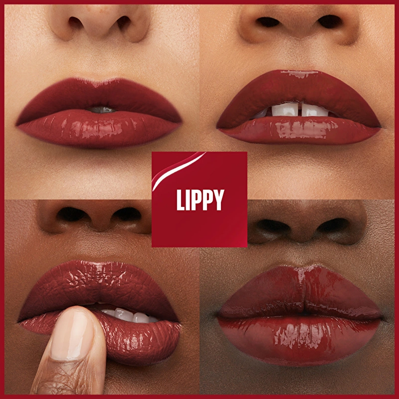 Maybelline New York, Super Stay Vinyl Ink, Likit Parlak Ruj - 10 Lippy