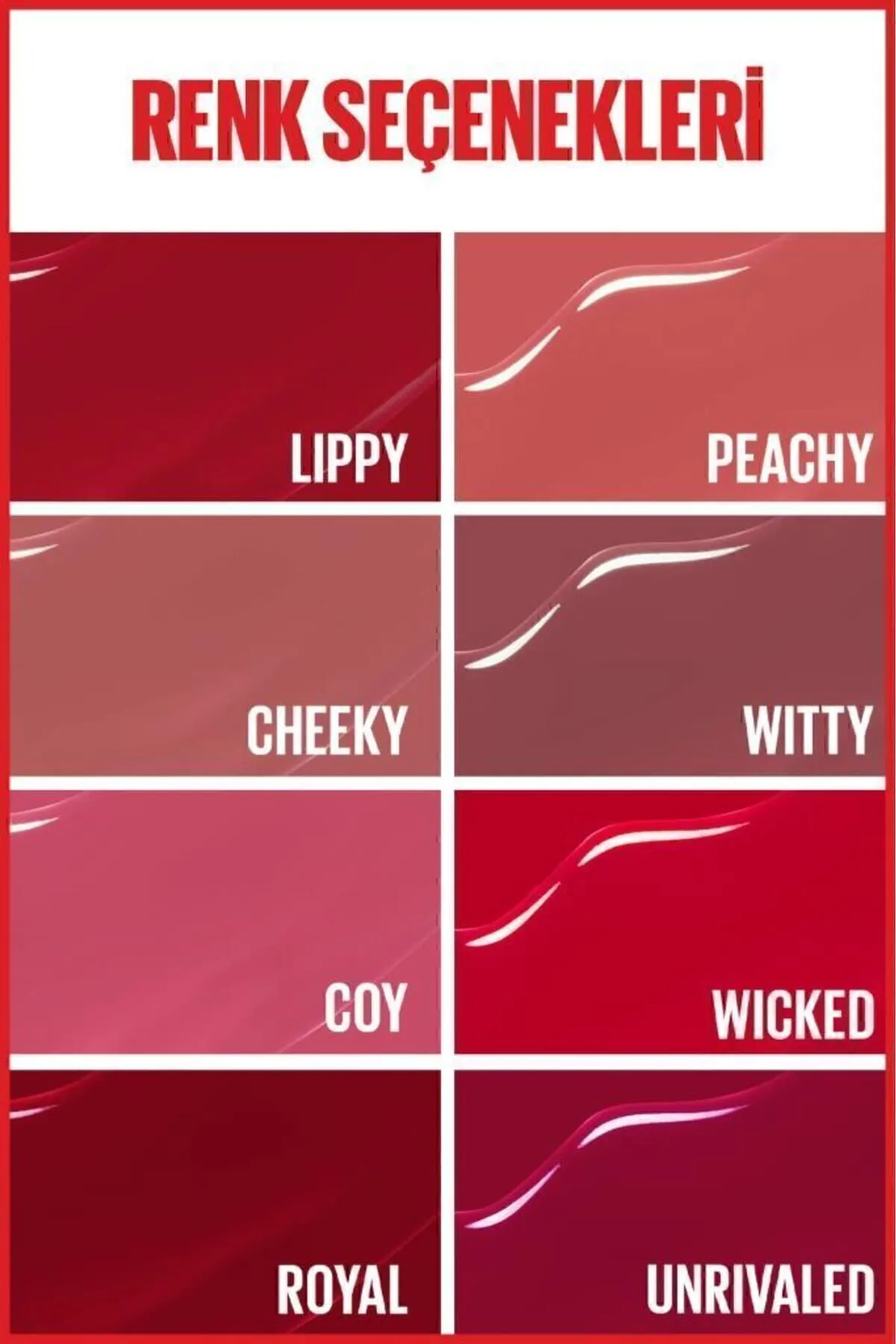 Maybelline New York, Super Stay Vinyl Ink, Likit Parlak Ruj - 10 Lippy