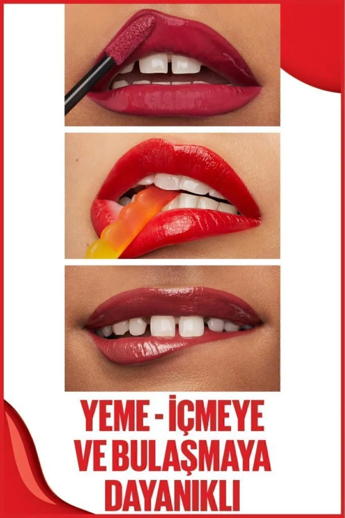Maybelline New York, Super Stay Vinyl Ink, Likit Parlak Ruj - 10 Lippy