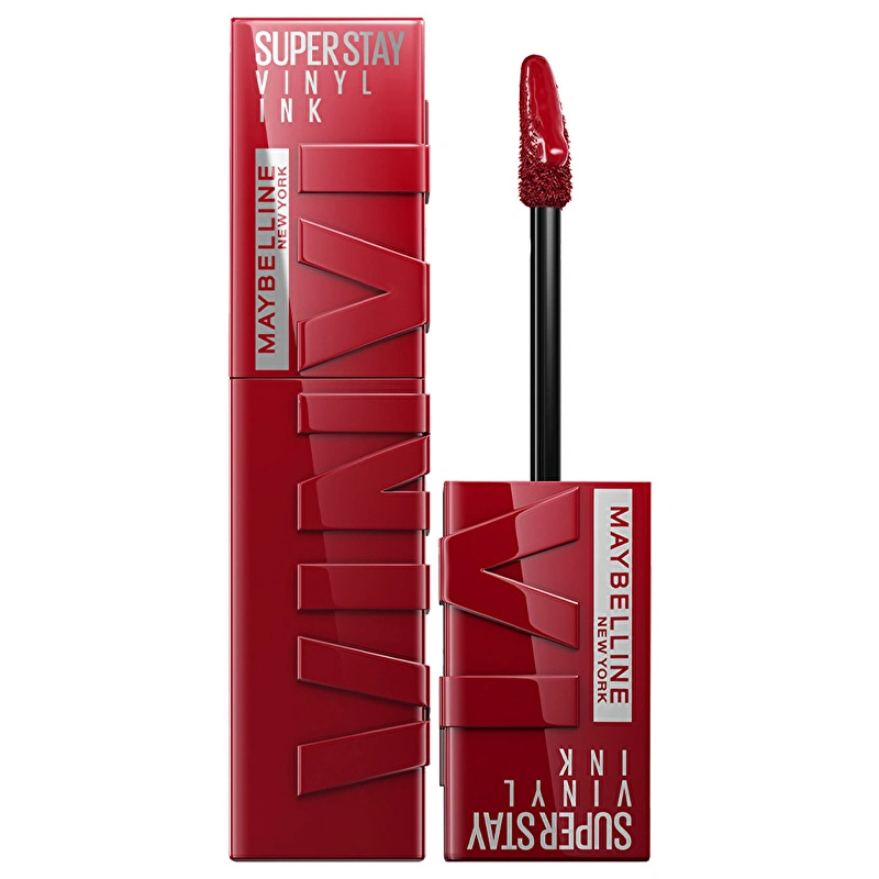 Maybelline New York, Super Stay Vinyl Ink, Likit Parlak Ruj - 10 Lippy