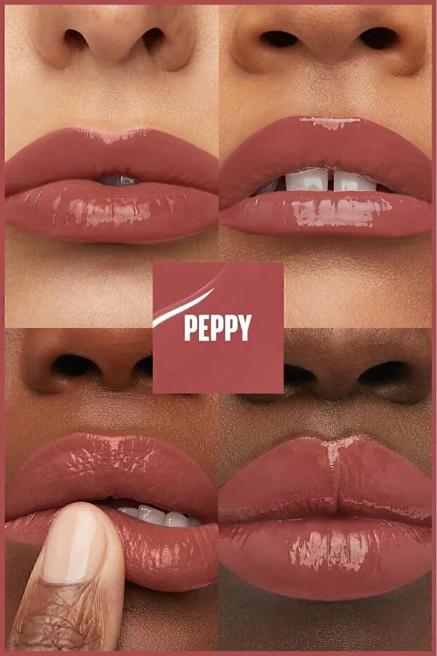 Maybelline New York, Super Stay Vinyl Ink, Likit Parlak Ruj - 115 Peppy