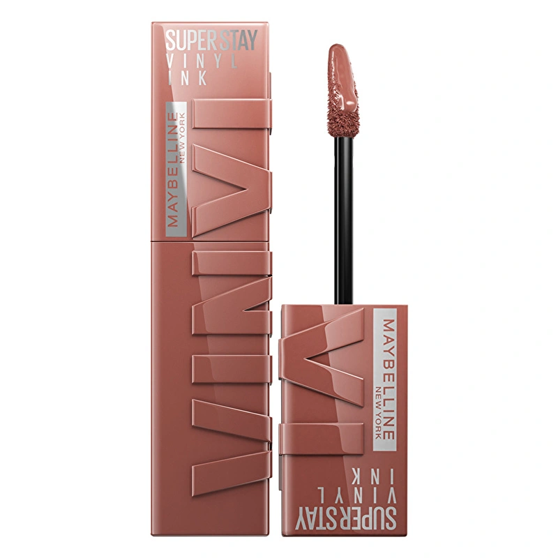 Maybelline New York, Super Stay Vinyl Ink, Likit Parlak Ruj - 120 Punchy