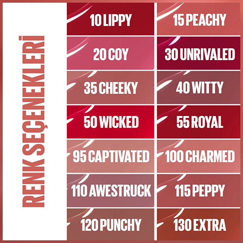 Maybelline New York, Super Stay Vinyl Ink, Likit Parlak Ruj - 120 Punchy
