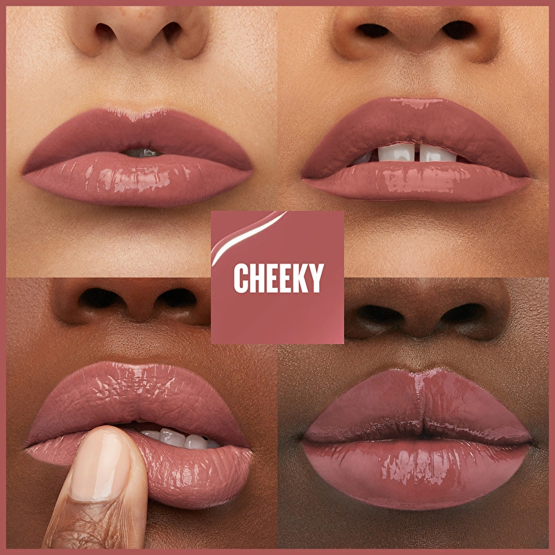 Maybelline New York, Super Stay Vinyl Ink, Likit Parlak Ruj - 35 Cheeky