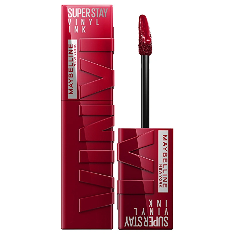 Maybelline New York, Super Stay Vinyl Ink, Likit Parlak Ruj - 55 Royal  