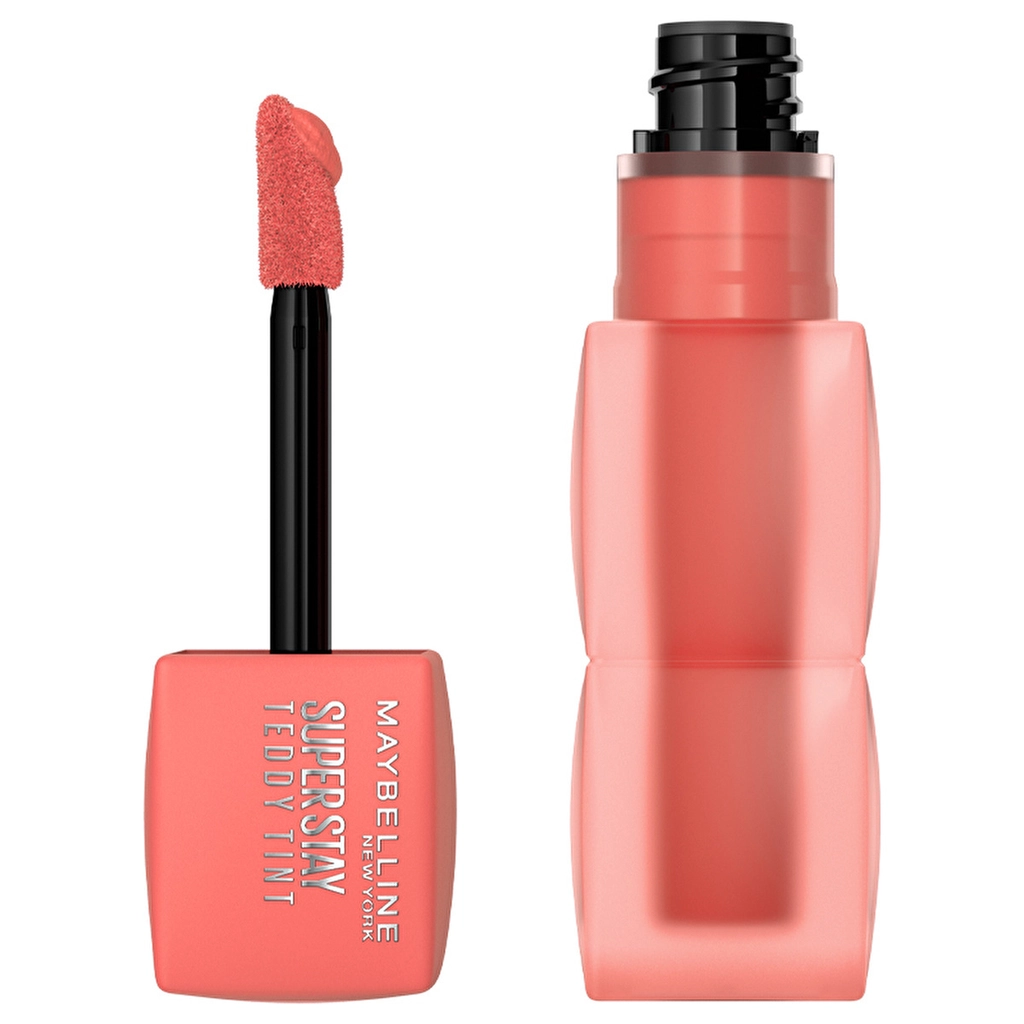 Maybelline, Super Stay, Teddy Tint, Uzun Süre Kalıcı, Likit Mat Tint - 25 Baby Tee