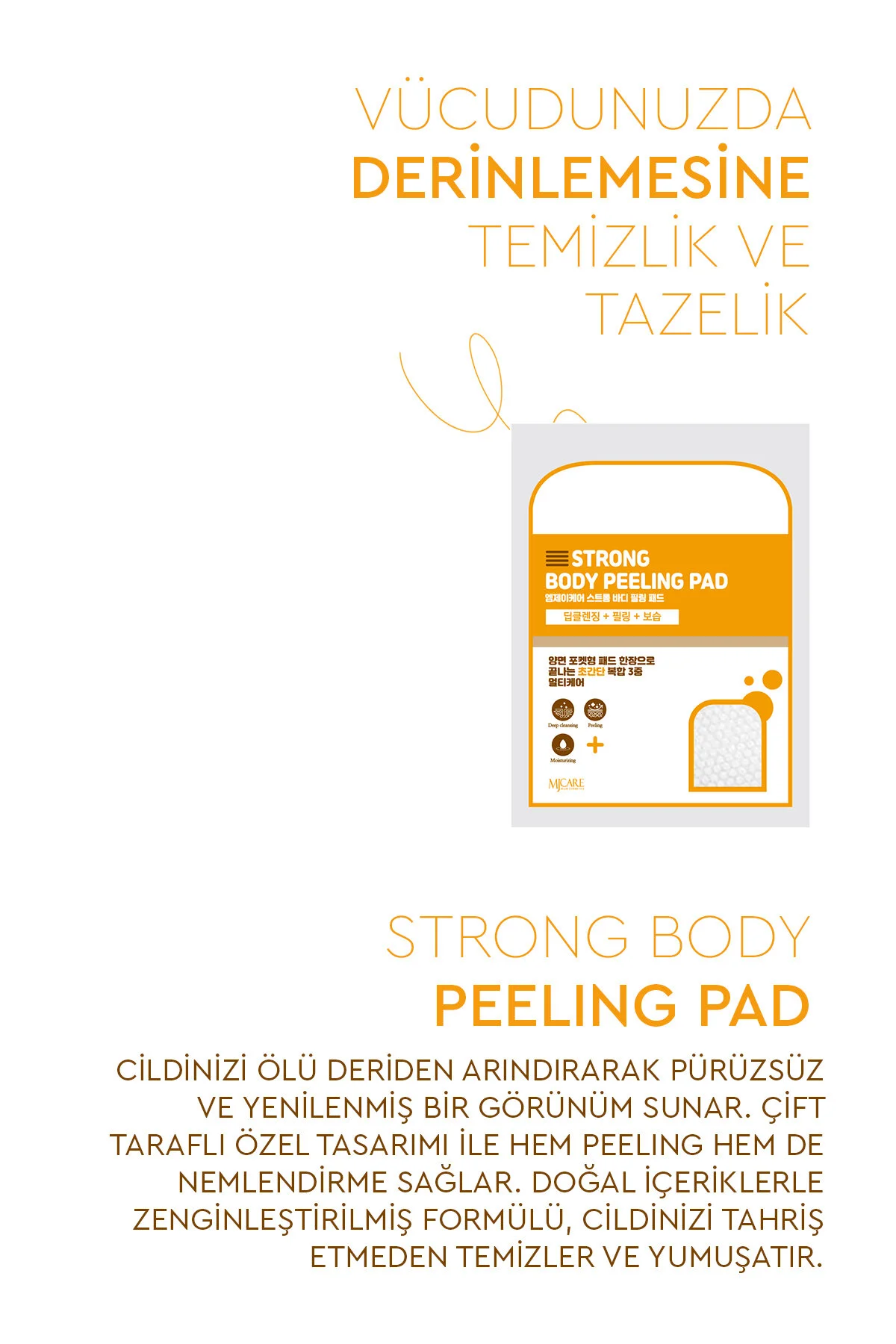 Mjcare, Vücut Peeling Pad - 30 gr