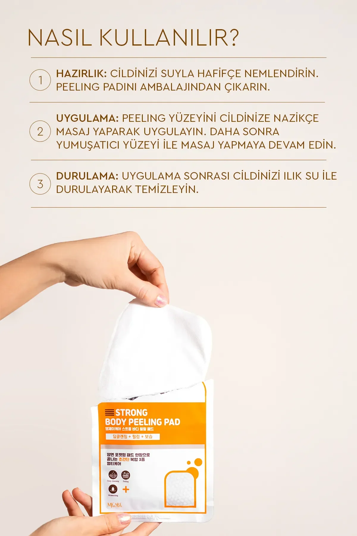 Mjcare, Vücut Peeling Pad - 30 gr