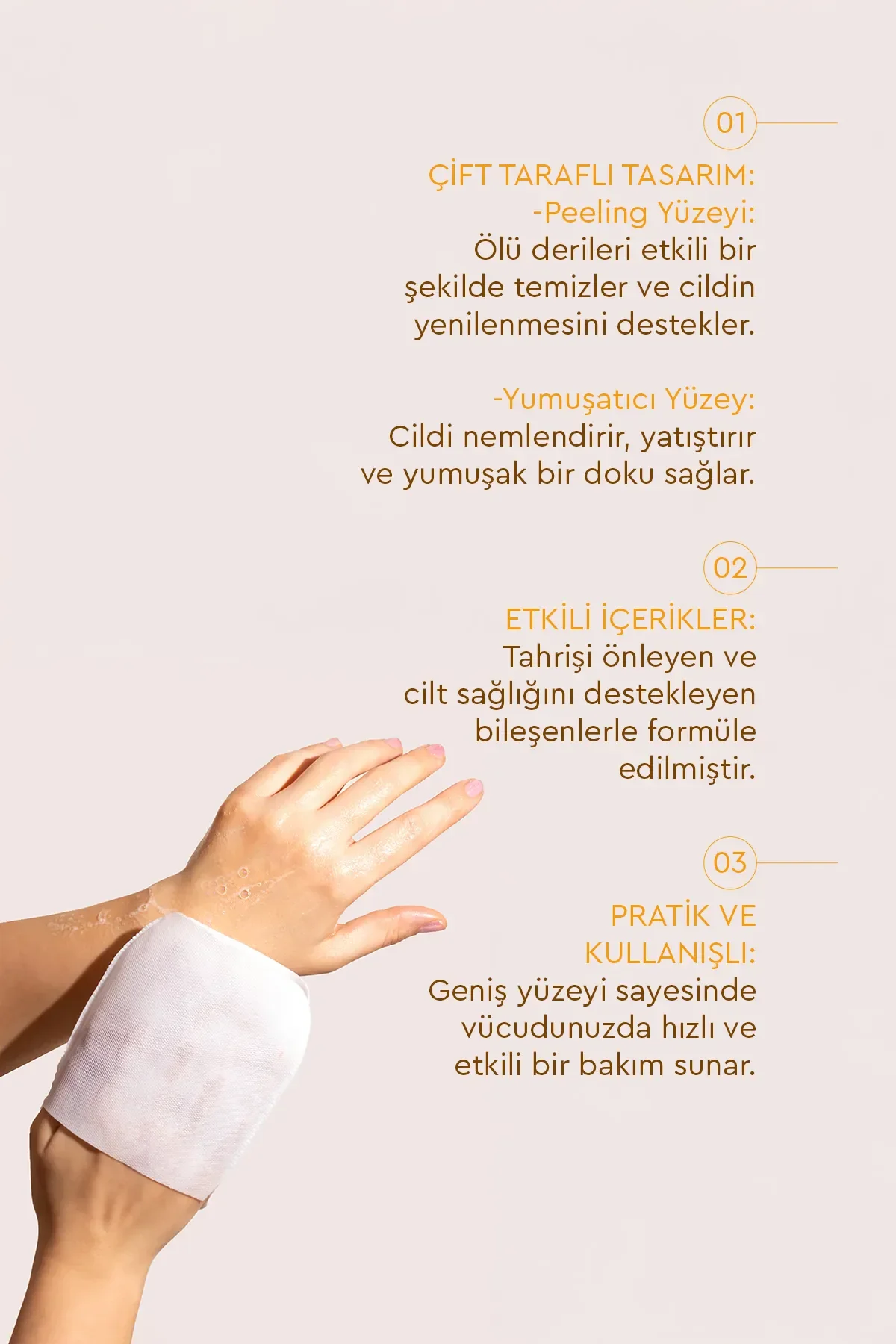 Mjcare, Vücut Peeling Pad - 30 gr