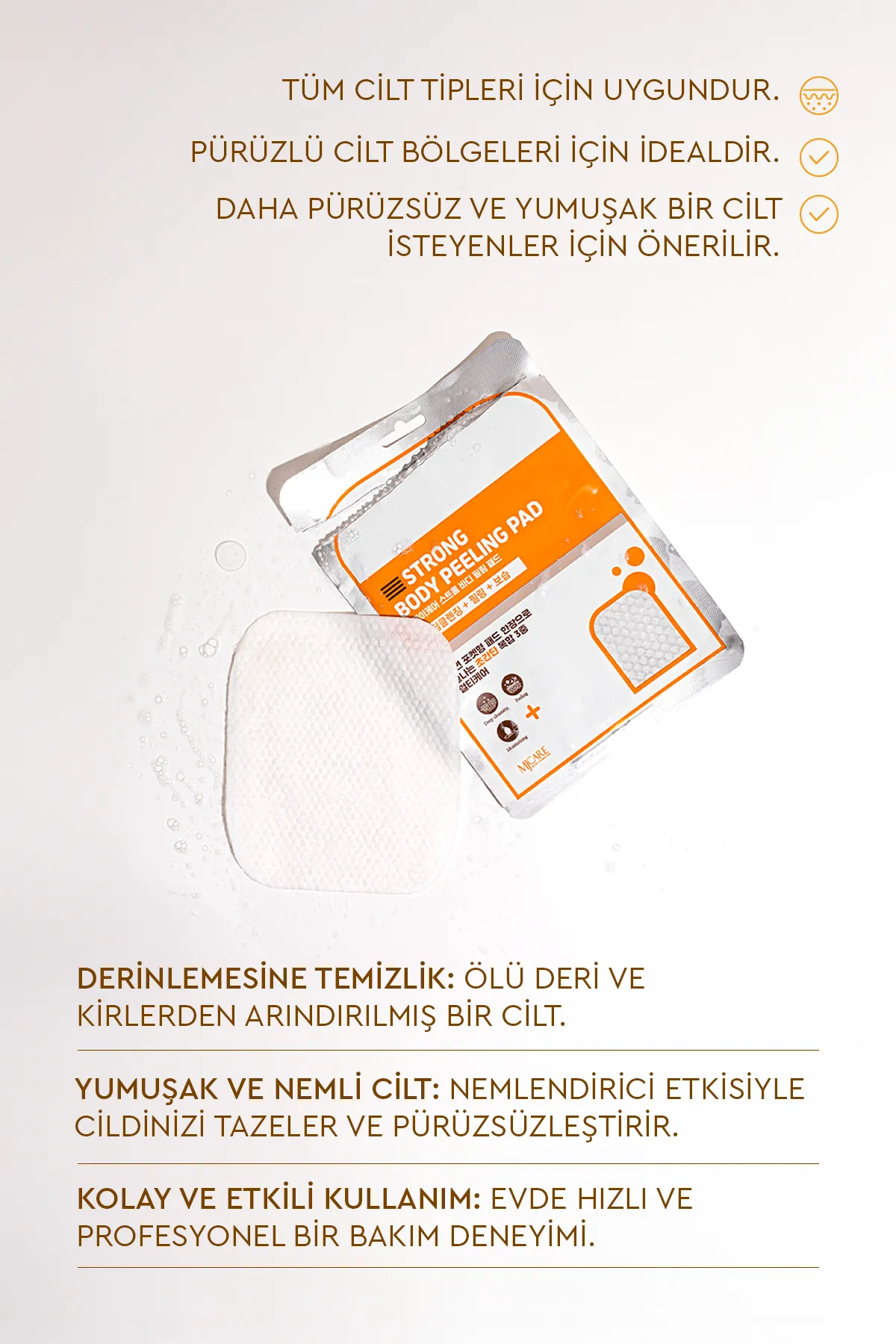 Mjcare, Vücut Peeling Pad - 30 gr
