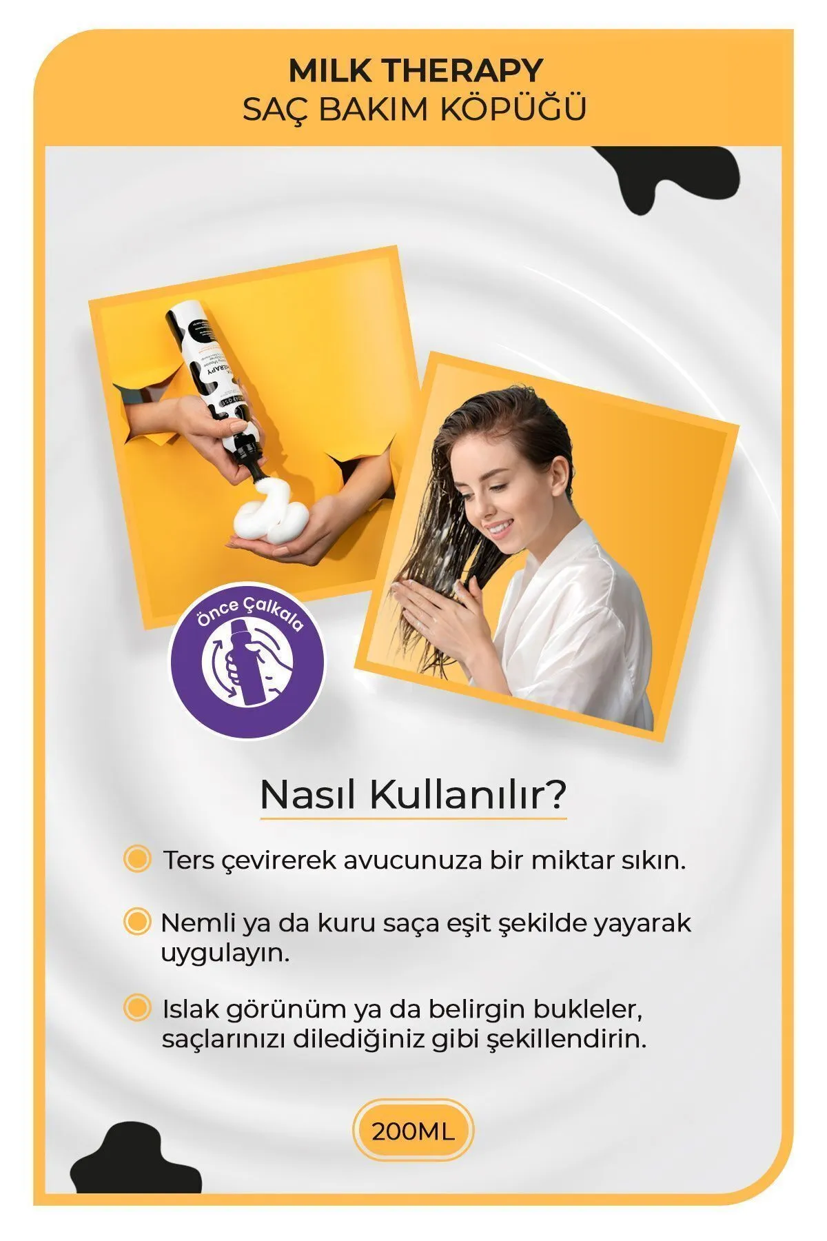 Morfose, Milk Therapy, Saç Köpüğü - 200 ml
