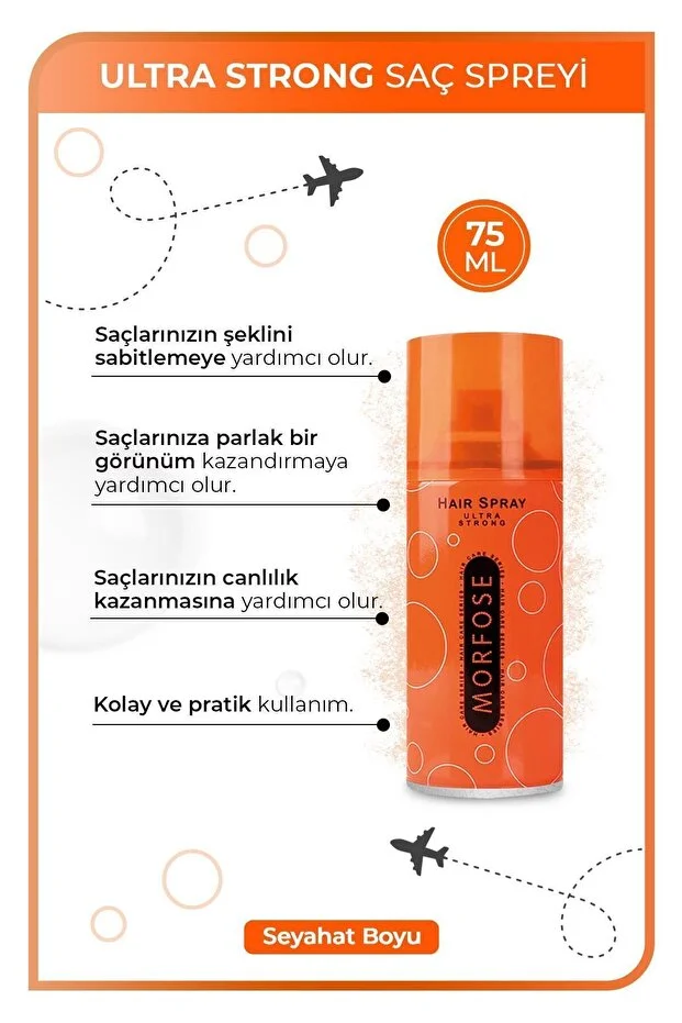 Morfose, Ultra Strong, Saç Spreyi - 75 ml