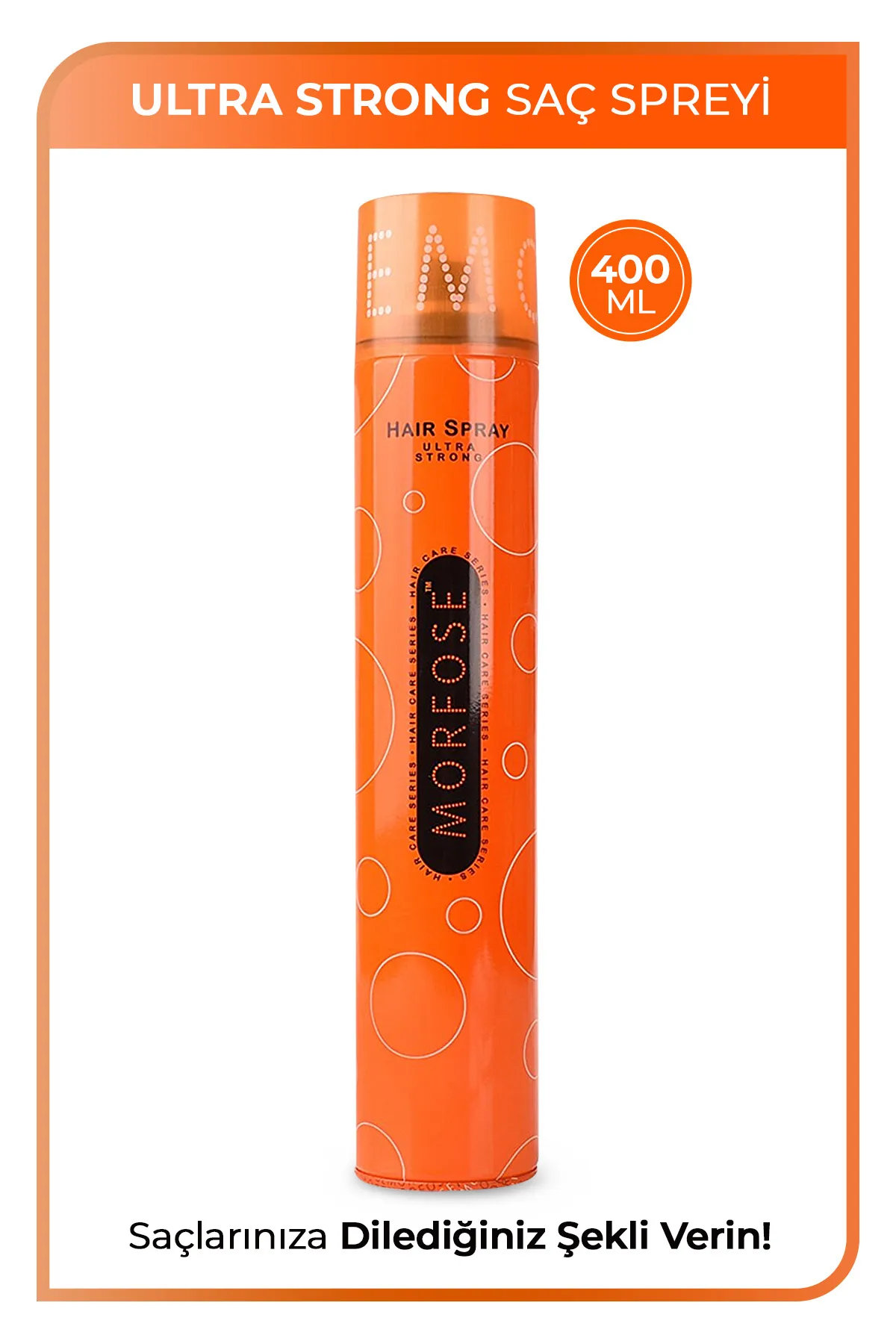 Morfose, Ultra Strong, Turuncu Saç Spreyi - 400 ml