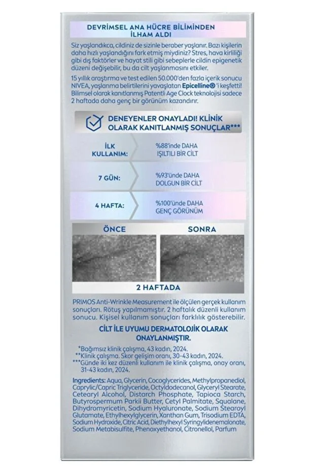 NIVEA, Cellular Epigenetics Rejuvenating, Yaşlanma Karşıtı Cilt Serumu - 15 ml