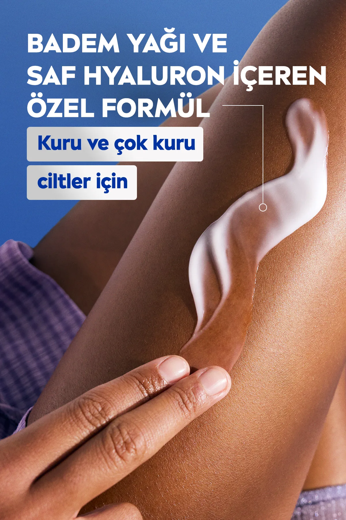 NIVEA, Besleyici Vücut Sütü - 400 ml  (Kuru ve Çok Kuru Ciltler, 72 Saat Nemlendirici, Badem Yağı)