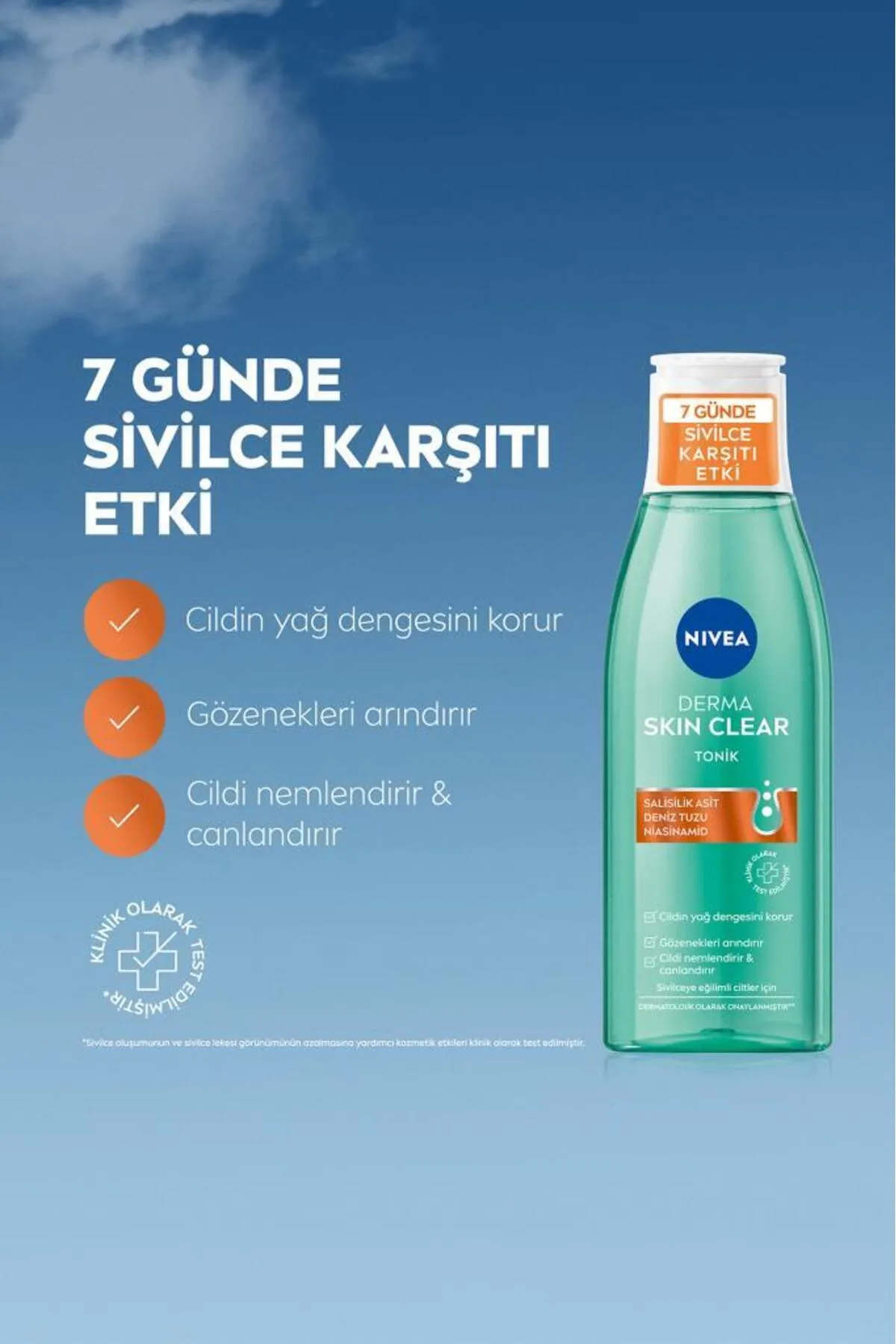 NIVEA, Derma Skin Clear, Sivilce Karşıtı, Tonik - 200 ml