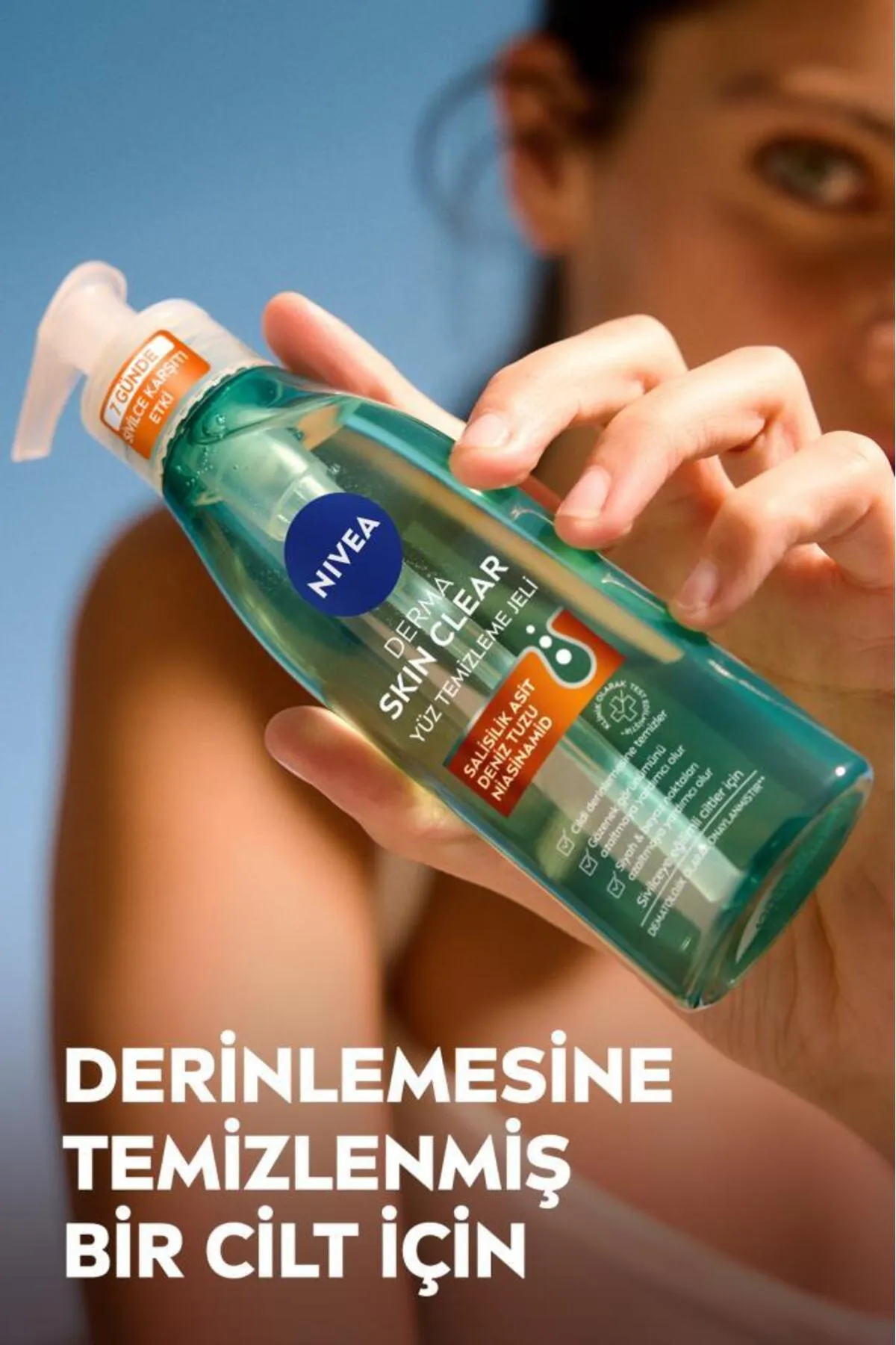 NIVEA, Derma Skin Clear, Sivilce Karşıtı, Yüz Temizleme Jeli - 150 ml