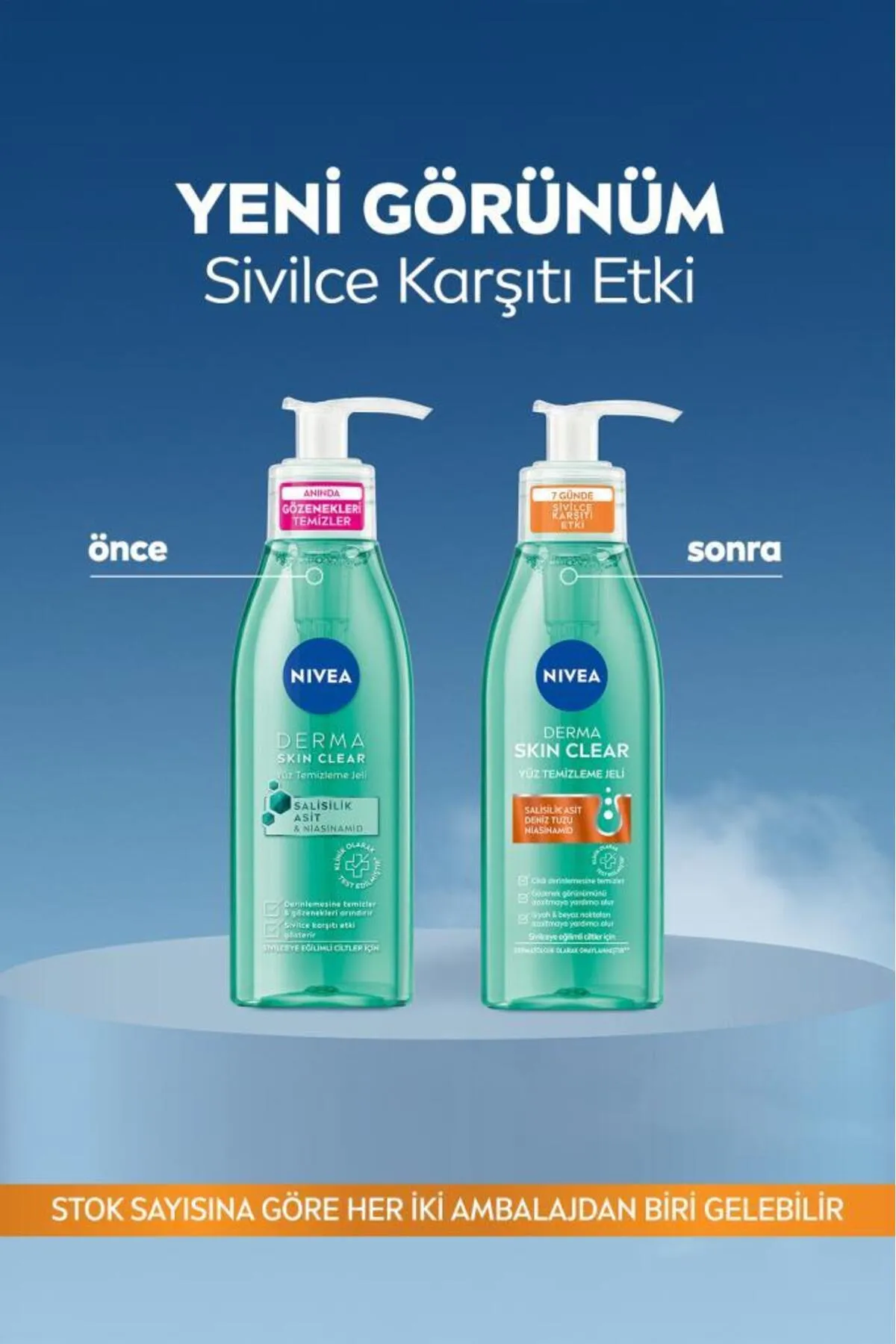 NIVEA, Derma Skin Clear, Sivilce Karşıtı, Yüz Temizleme Jeli - 150 ml