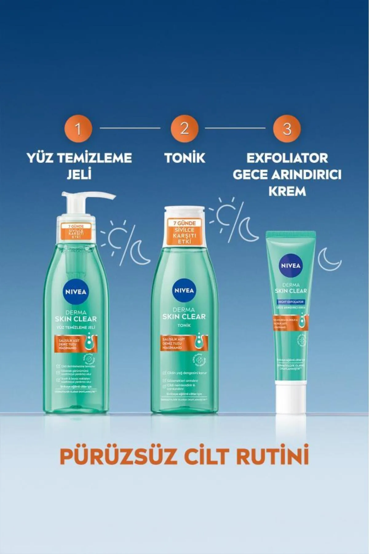 NIVEA, Derma Skin Clear, Sivilce Karşıtı, Yüz Temizleme Jeli - 150 ml