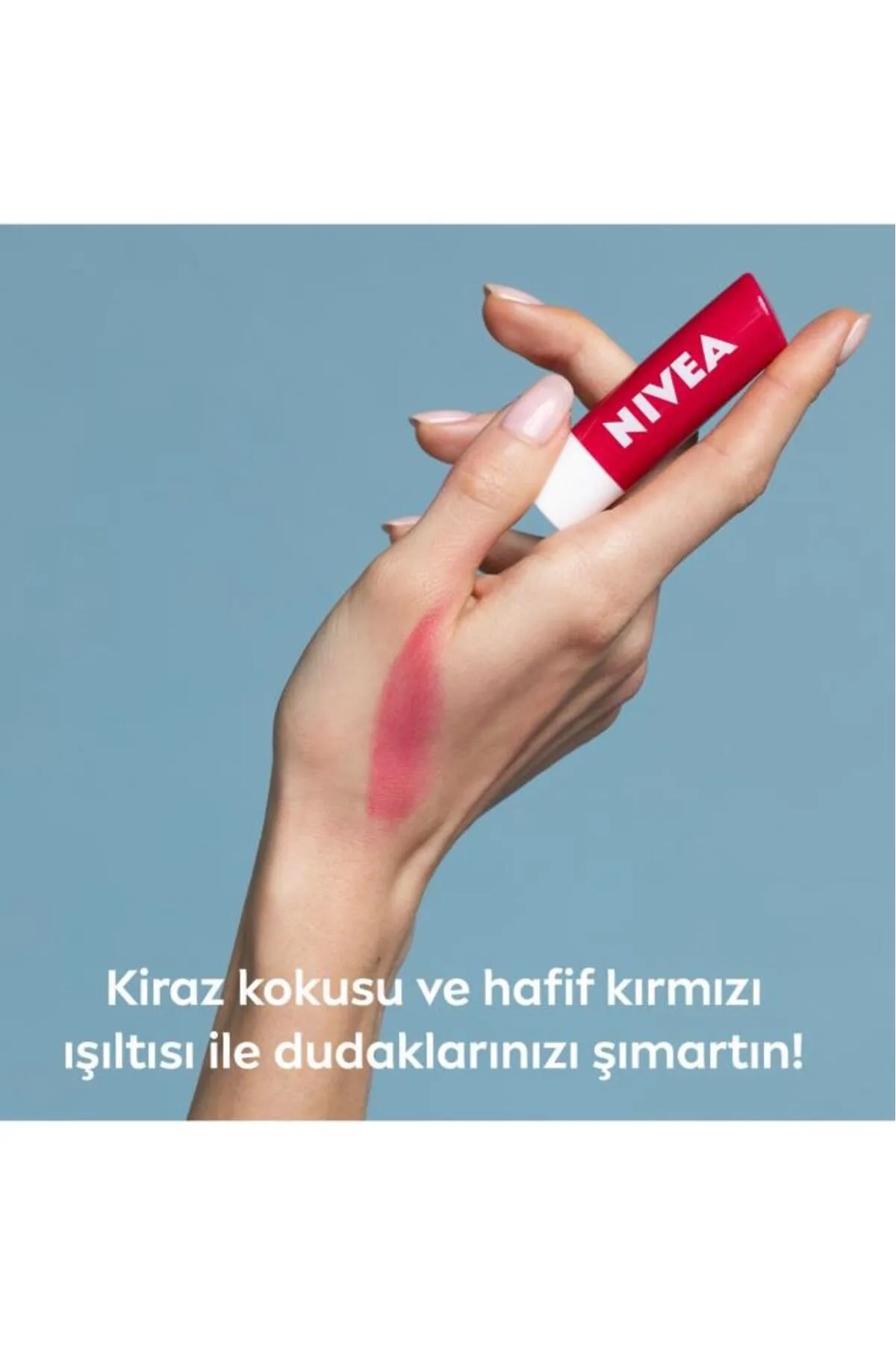 NIVEA Kiraz Dudak Bakım Kremi ve Parlatıcısı 4.8 gr