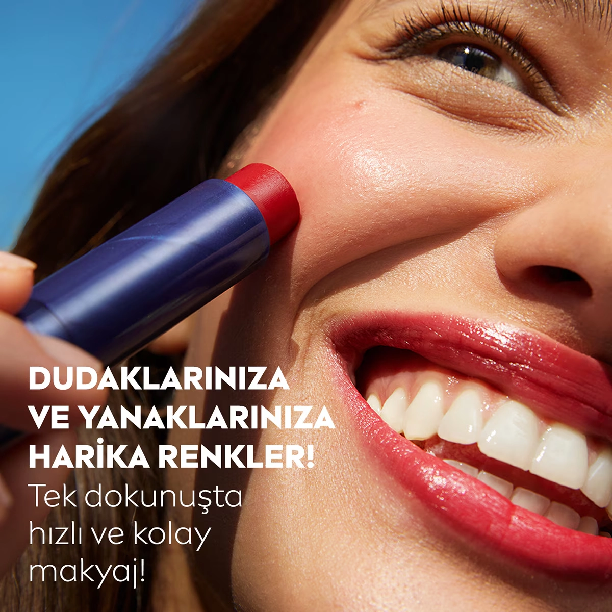 NIVEA, Renkli, spf30, Nemlendirici, Dudak ve Yanak, Bakım Kremi -  Kırmızı (4.8 gr)