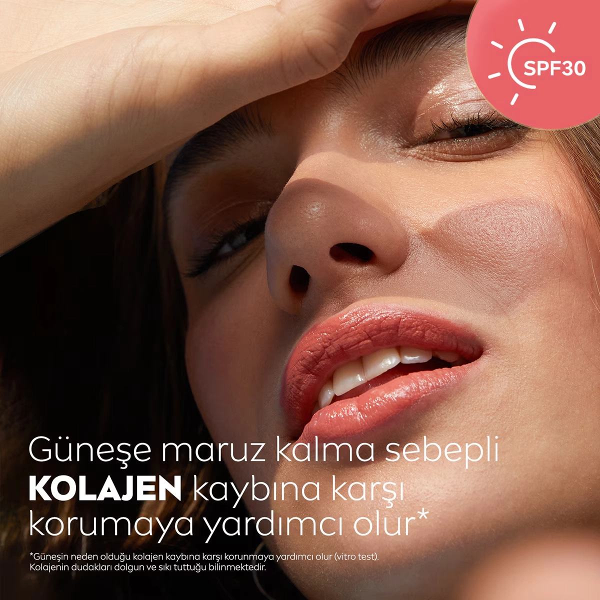 NIVEA, Renkli, spf30, Nemlendirici, Dudak ve Yanak, Bakım Kremi -  Mercan (4.8 gr)