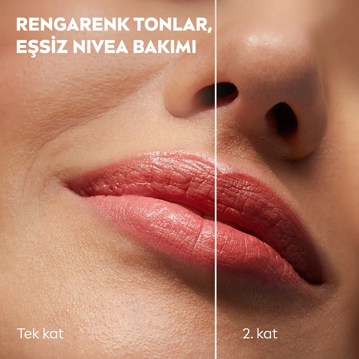 NIVEA, Renkli, spf30, Nemlendirici, Dudak ve Yanak, Bakım Kremi -  Mercan (4.8 gr)