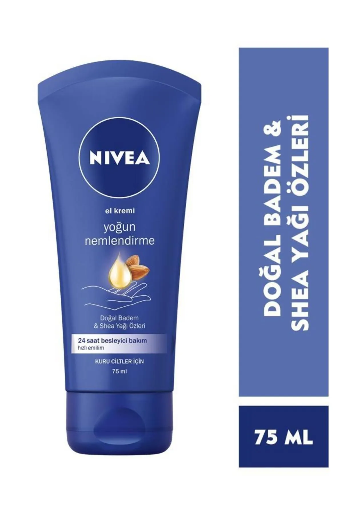 Nivea, Yoğun Nemlendirici El Kremi 75 ml + Dudak Kremi 4,8 gr