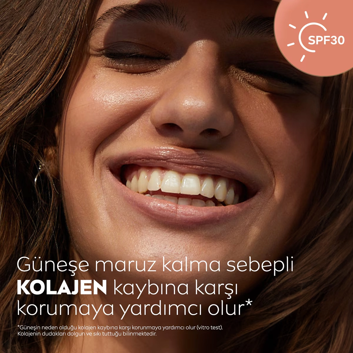 NIVEA, Renkli, spf30, Nemlendirici, Dudak ve Yanak, Bakım Kremi -  Nude (4.8 gr)