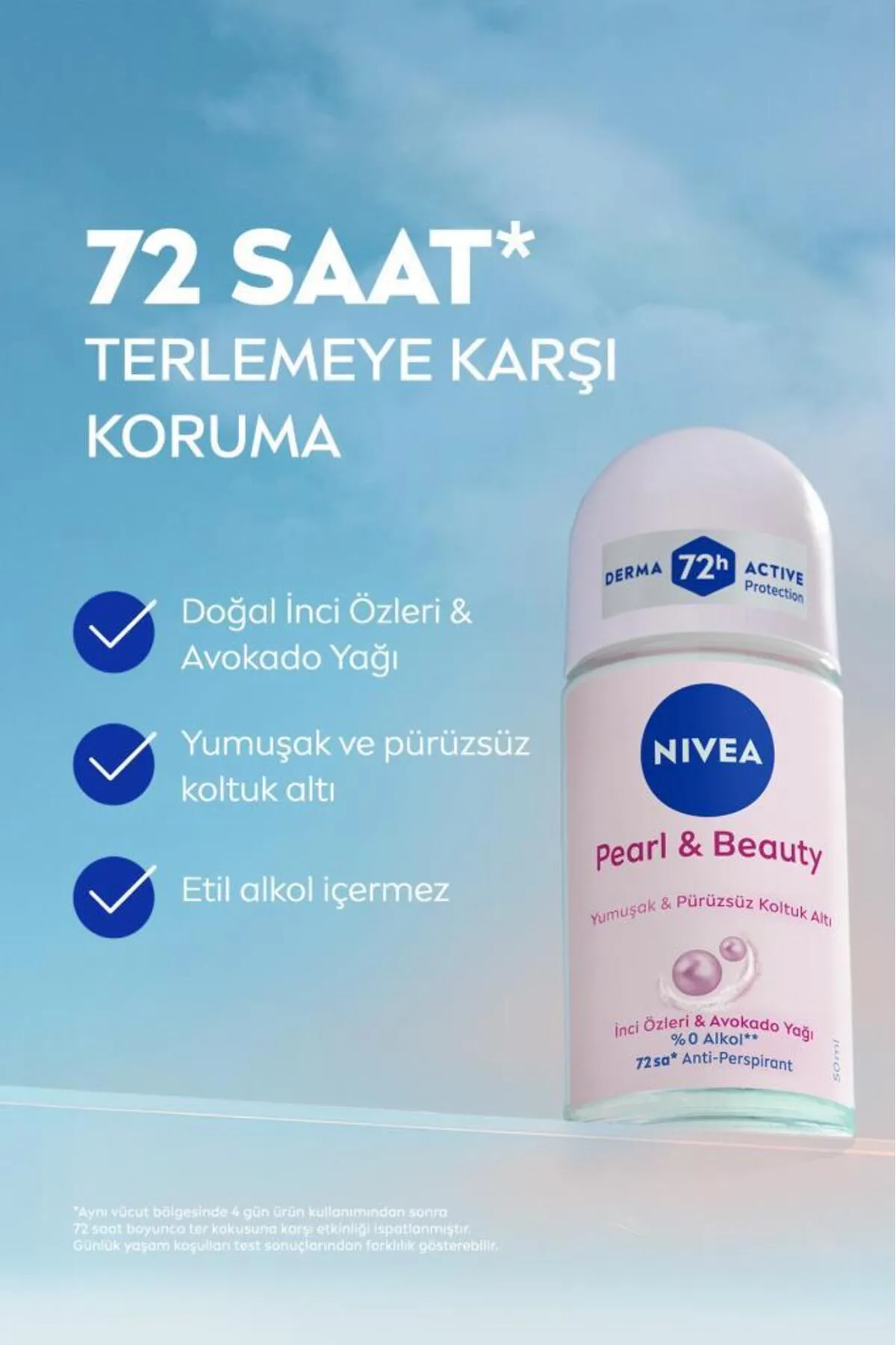 NIVEA, Pearl Beauty, Bayan Roll-on - 50 ml