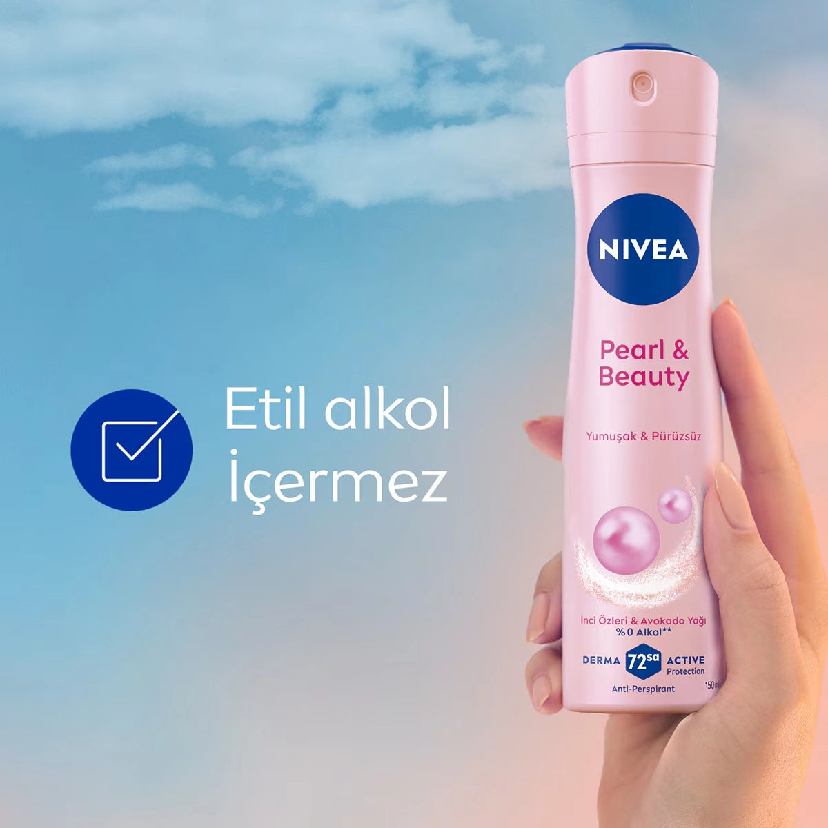 Nivea, Kadın Sprey Deodorant, Pearl & Beauty - 150 ml