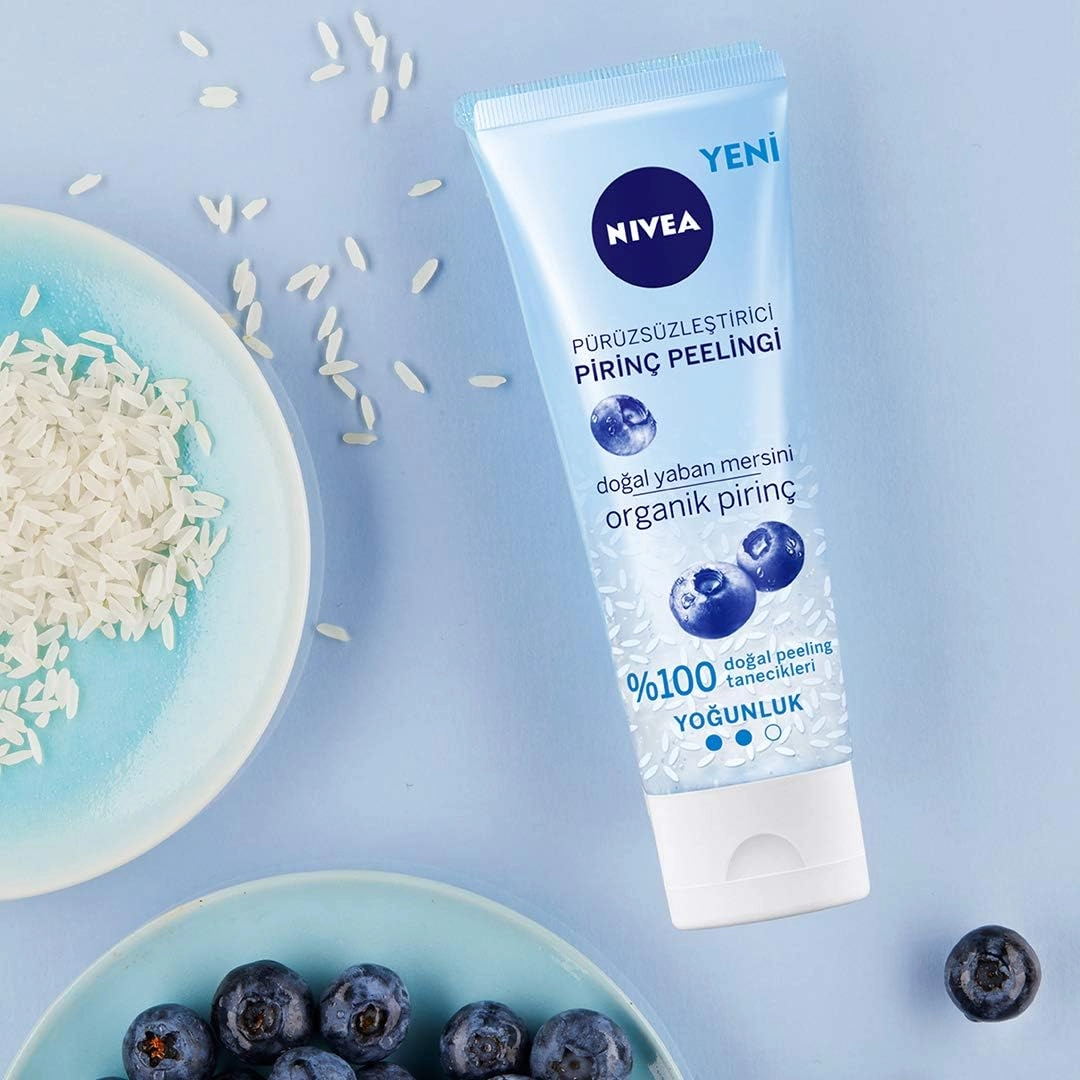 Nivea, Pürüzsüzleştirici Organik Pirinç Peeling - 75 ml